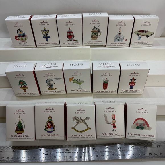 Hallmark Keepsake Ornaments 2019 Lot of 16